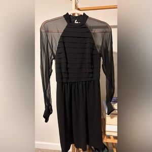 ABS Black Long sleeve cocktail dress (Size 2)